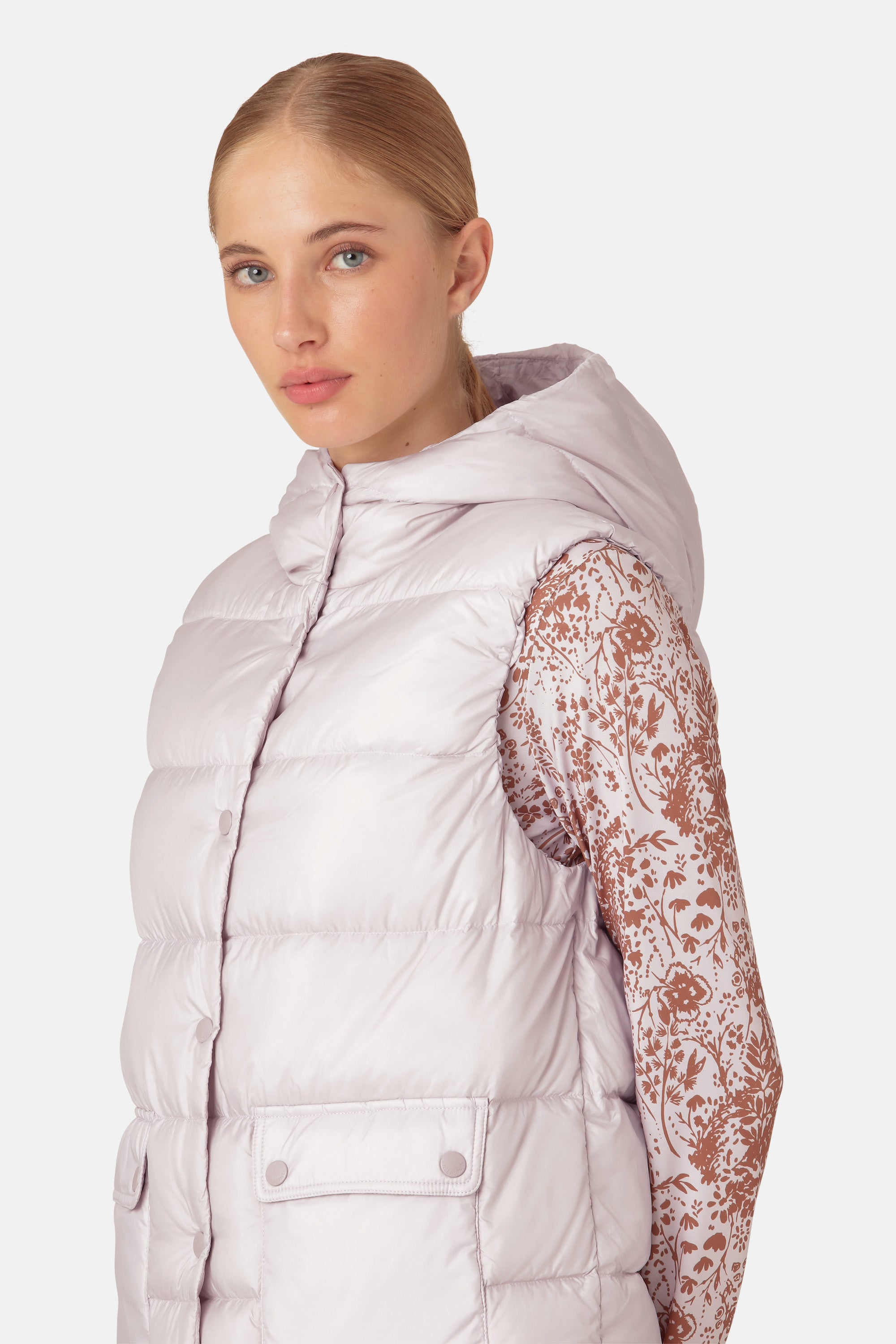 Ilse Jacobsen Hornbæk Outerwear Down vest Puffer vest 549 Concrete